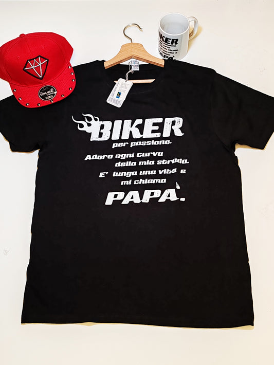 T-shirt Biker Papà
