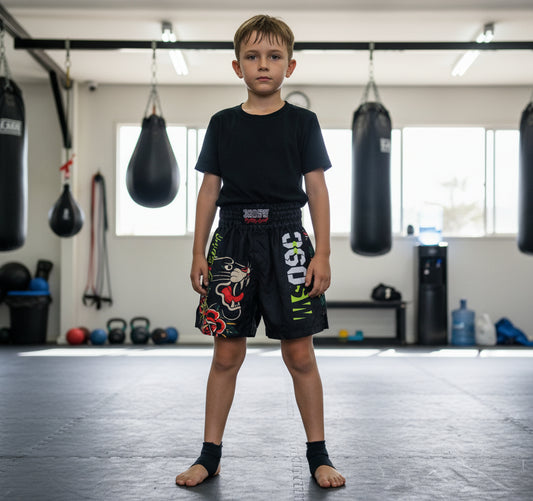 Pantaloncino Muay Thai Pantera old style