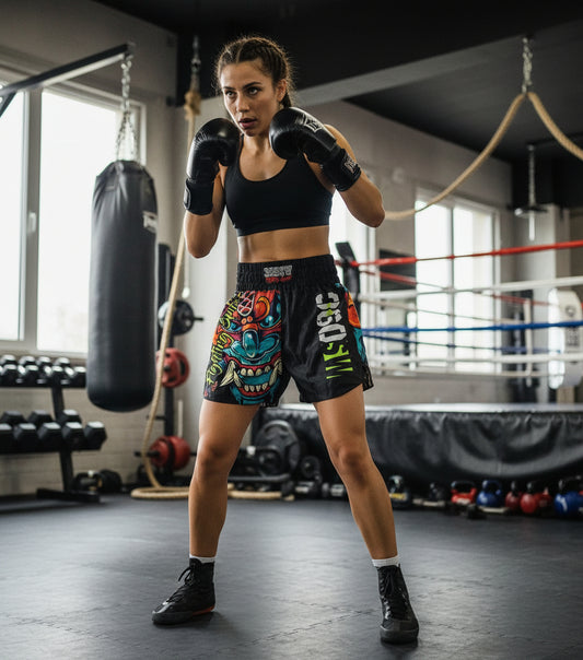 Pantaloncino Muay Thai Maschera