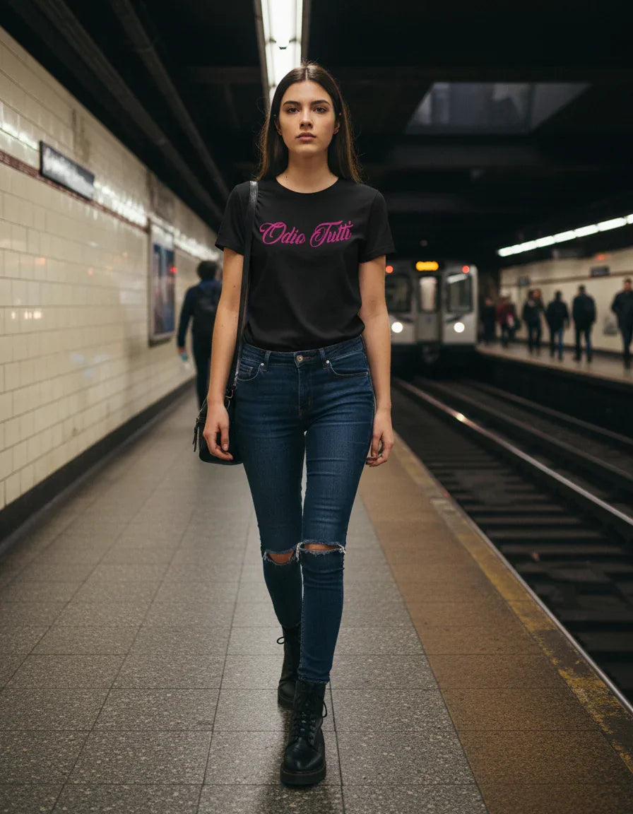 Women's t-shirt I hate everyone