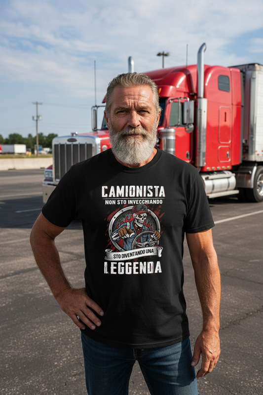 T-shirt camionista leggenda