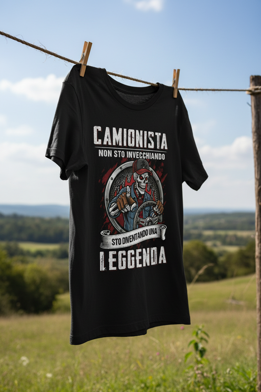 T-shirt camionista leggenda