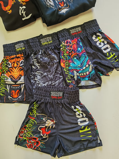 Pantaloncino Muay Thai Pantera old style