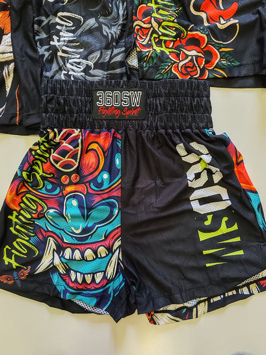 Pantaloncino Muay Thai Maschera
