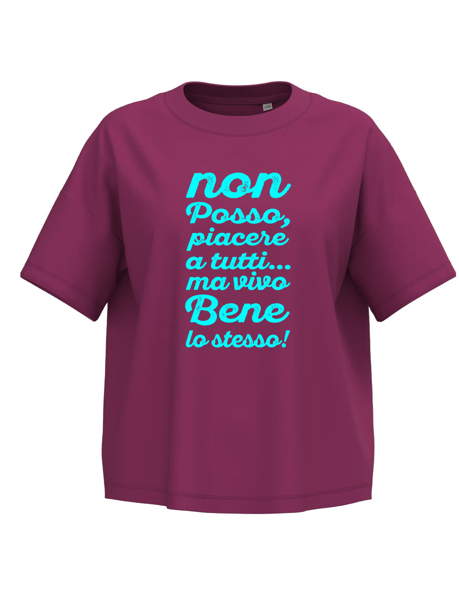 T-shirt DIVERTENTE DONNA non posso piacere a tUTTI.