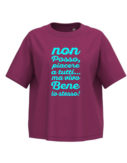T-shirt DIVERTENTE DONNA non posso piacere a tUTTI.