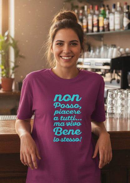 T-shirt DIVERTENTE DONNA non posso piacere a tUTTI.