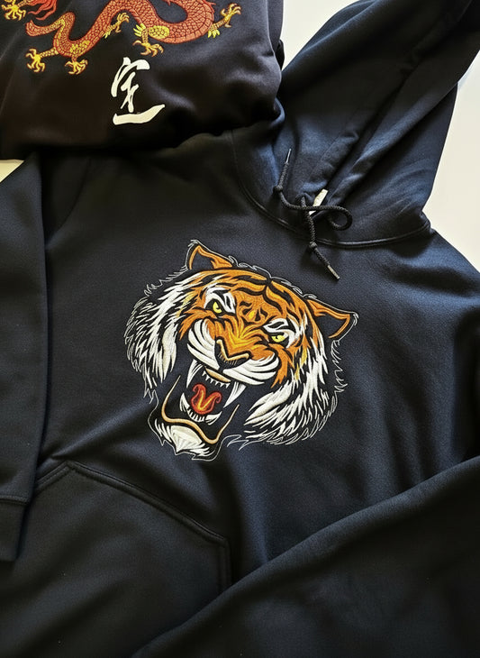 Felpa Tigre  ricamata