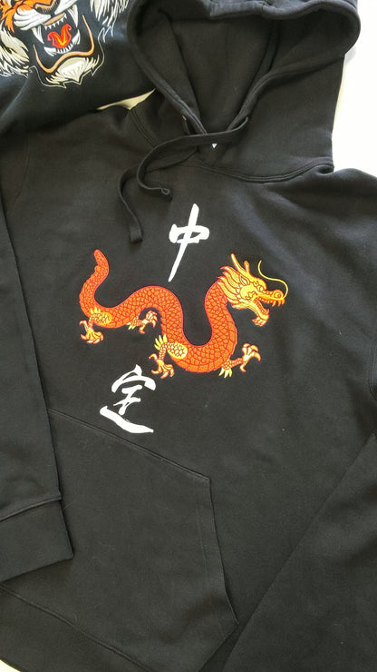 Felpa drago Rosso Tai Chi