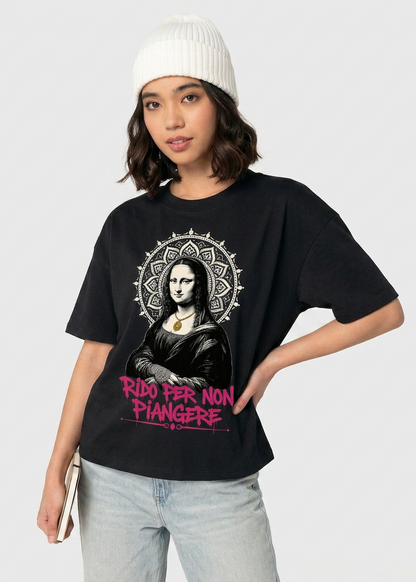 T-shirt Gioconda rido per non piangere