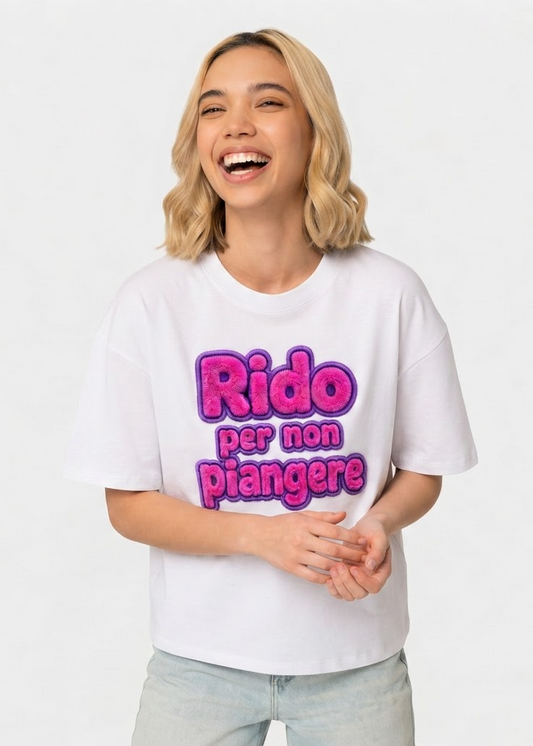 T-shirt Rido per non piangere
